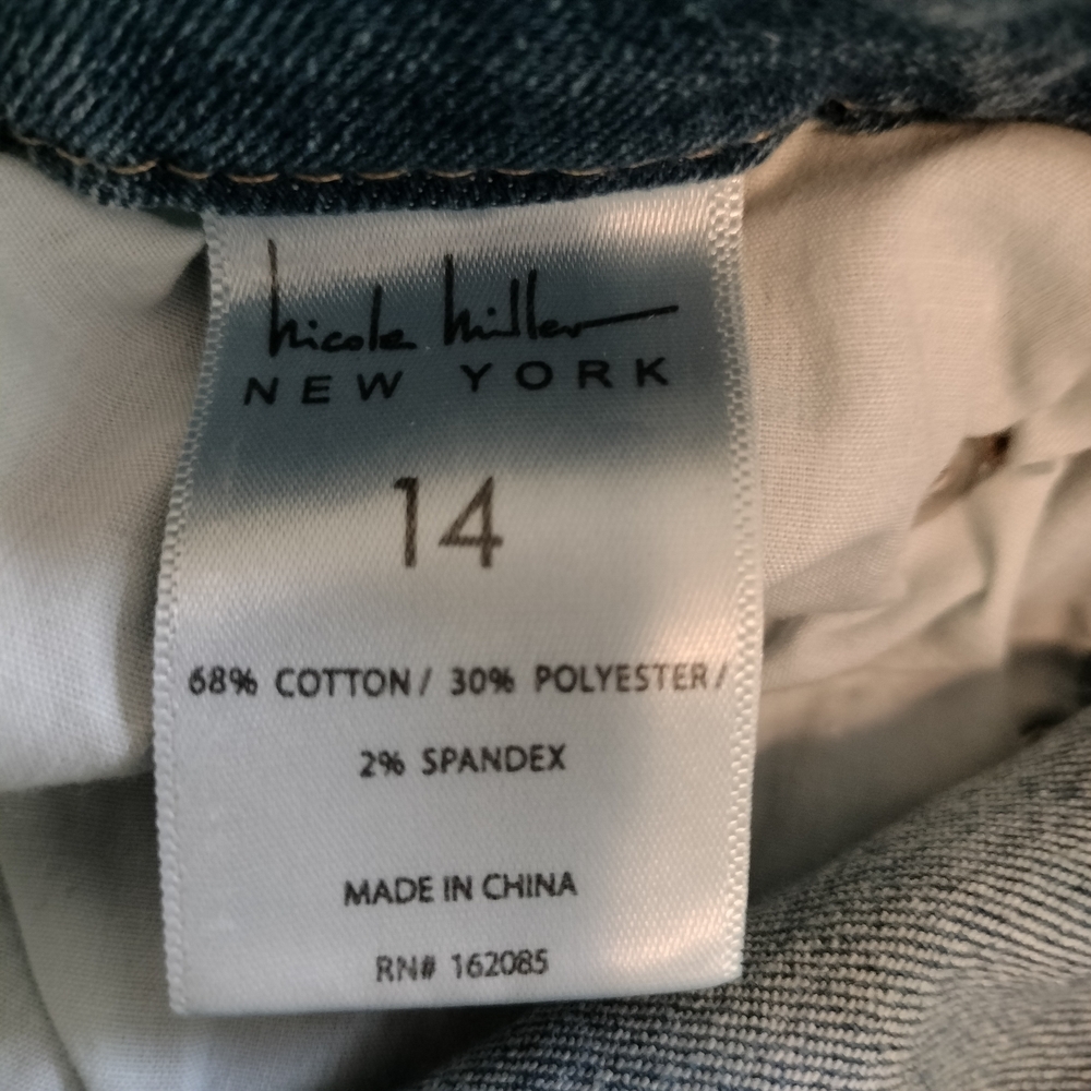 Nicole Miller New York Soho High-rise Slim Straight Women's Size 14 Jeans - Picture 3 of 16